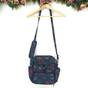 Lug Patriotic Red, White & Blue Fireworks Mini Puddle Jumper Quilted Bag